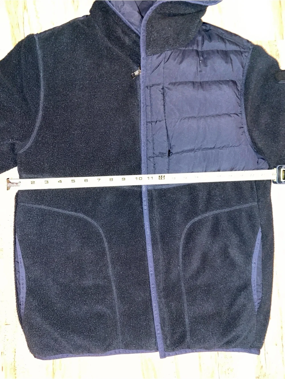 Moncler Feyder Panelled Fleece and Quilted Shell Hooded Down Jacket